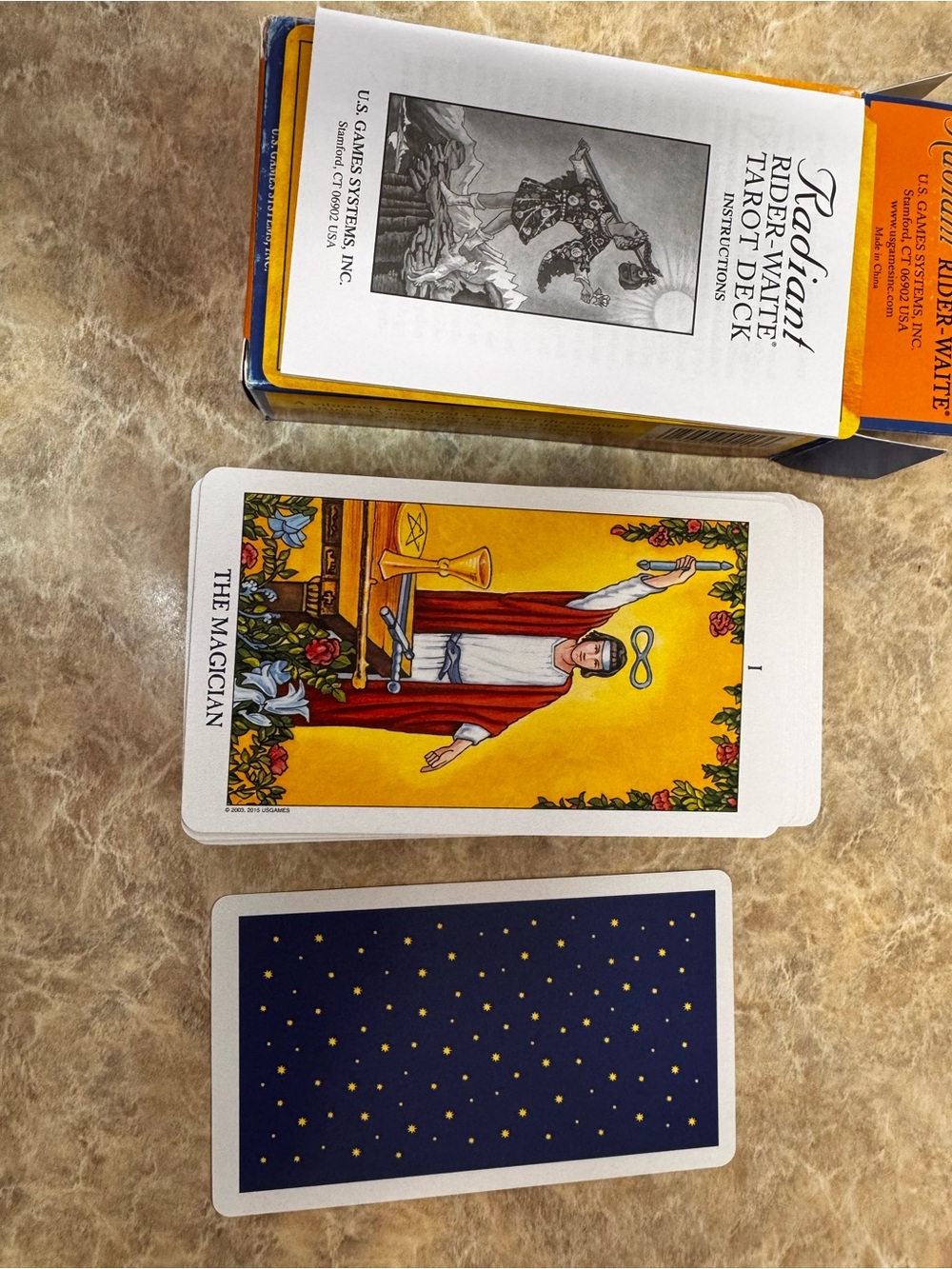 Rider-Waite Tarot Deck - Yellow & Blue Card Designs